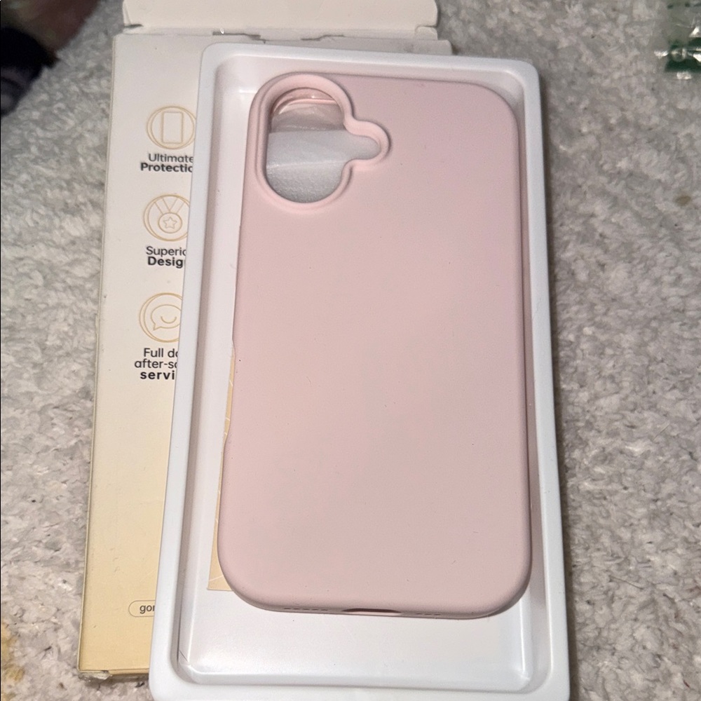 Pink Silicone iPhone 16 Case